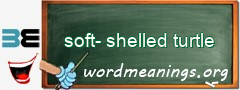 WordMeaning blackboard for soft-shelled turtle